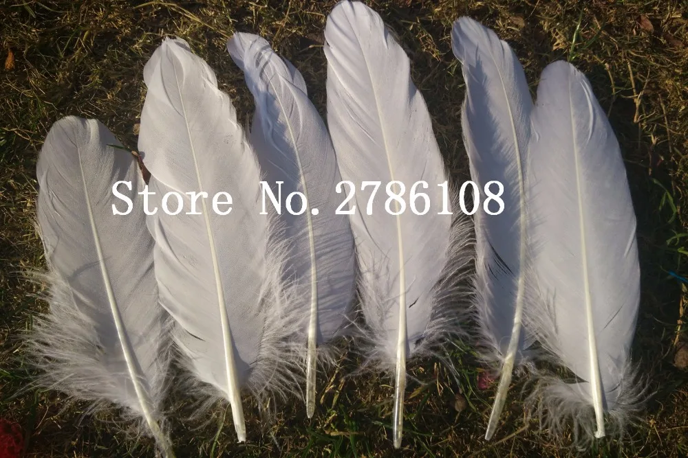 wholesale 200pcs/lot!15 20cm long white Goose Feathers,Hat Trimming