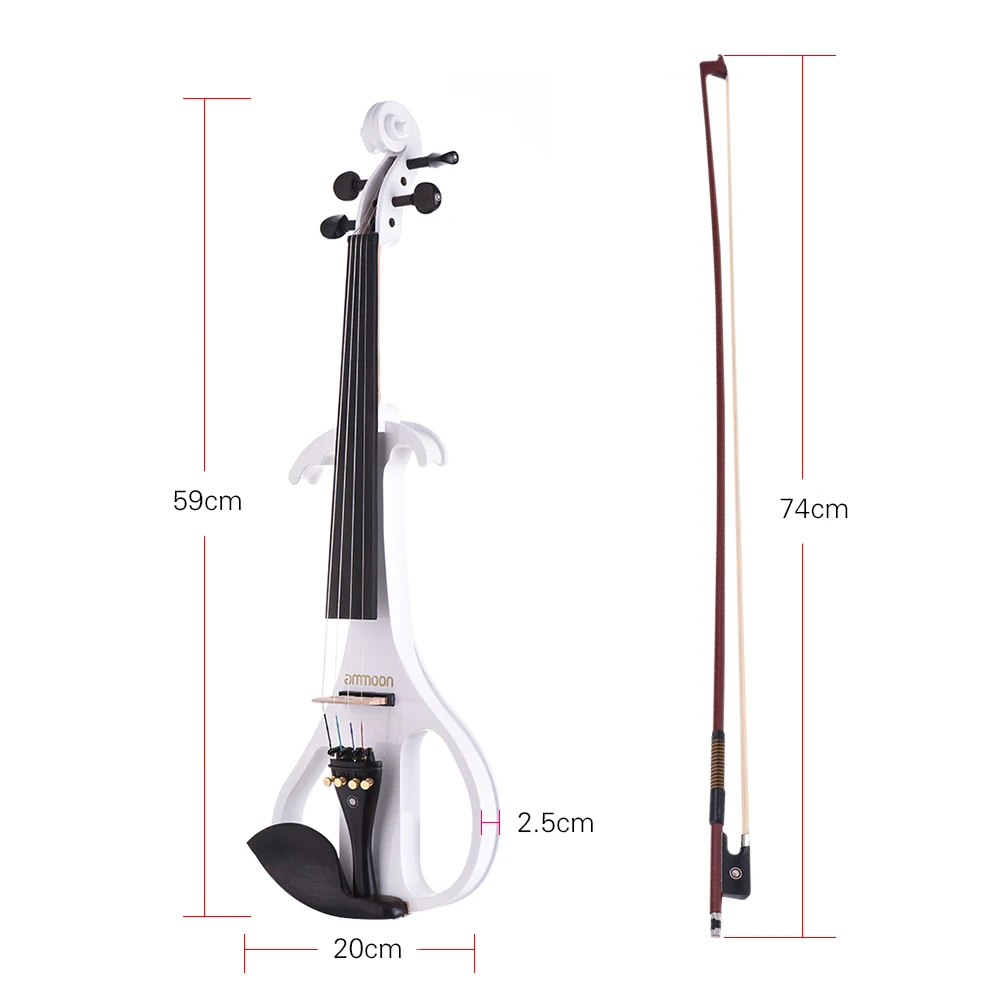 Ammoon Full Size Silent Violin - Geige