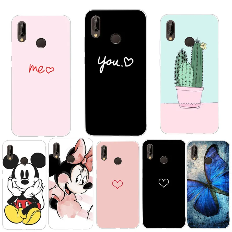 

Soft TPU Cases For Huawei P20 Lite 5.84" luxury Silicone Phone Cases Cover For Huawei Mate 20 10 lite Pro P10 Lite P Smart Coque