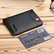 Williampolo Da Thật Chính Hãng Da Siêu Mỏng Ngắn Ví Nam Nhỏ Chắc Chắn Ví Đơn Giản Mini Đựng Thẻ Ví Thời Trang 296(China)