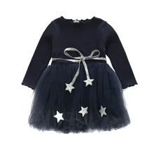 

Baby Girls Dress Pentagram Princess Dress Brand Girls Clothes Children Clothes European And American Style Girls Dresses