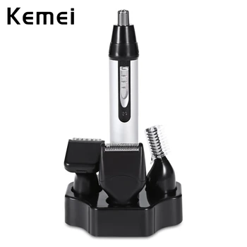 

Kemei6650 4 in 1 Fashion Nose Trimmer Electric Shaving Safe Face Care Chlippe Trimmer For Nose Hair Trimer for Man and Woman