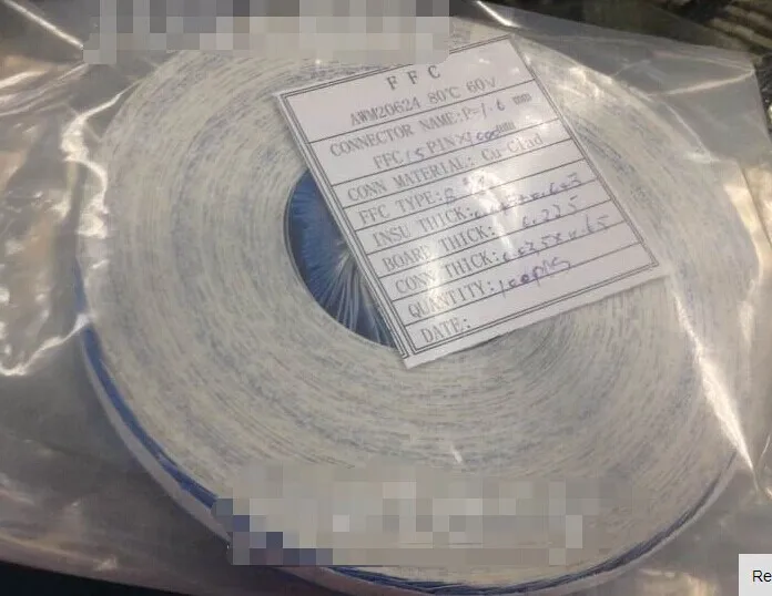 Free shipping Flex Ribbon FFC Cable 1 0mm 15pin 250cm 2500mm AWM 20624 80C 60V VW 1