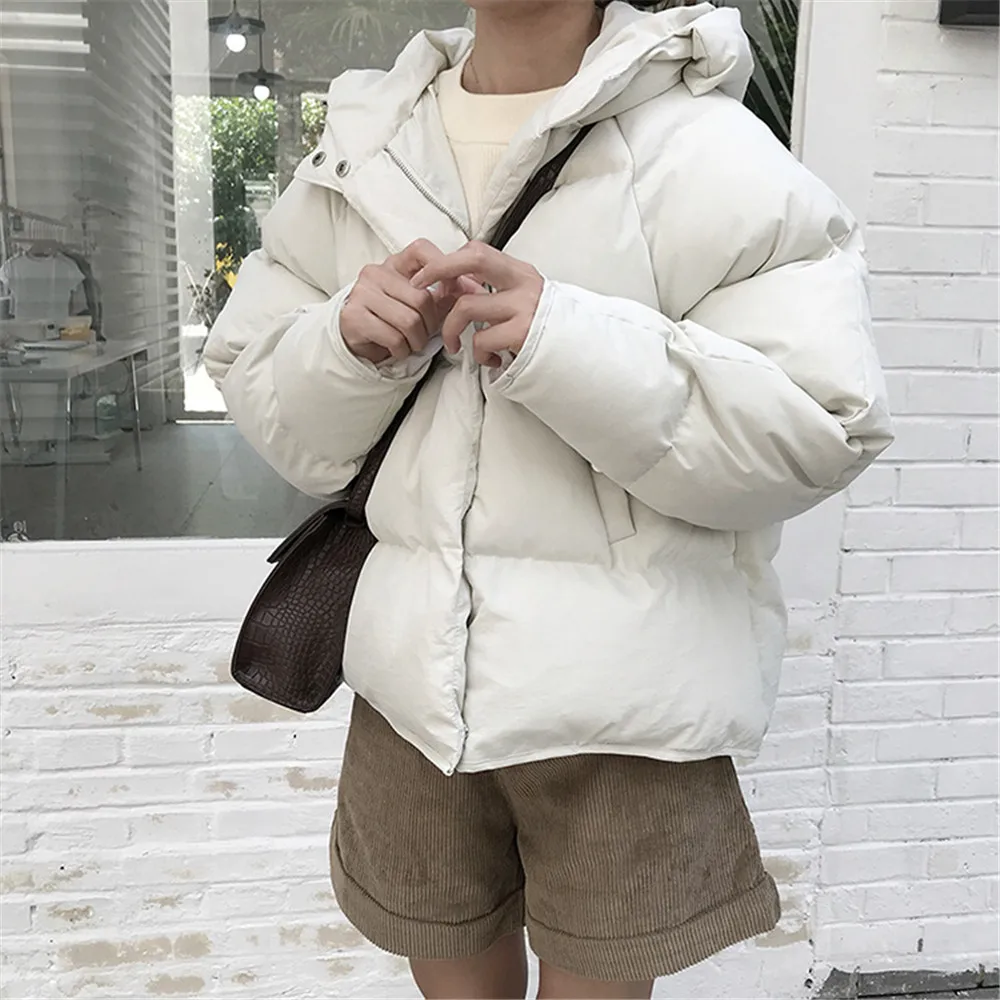 Winter Warm Teenage Girls' Thicken Coat 2018 Cotton Padded Women Hooded Coats Casual Parkas Thick Jacket Coat Hoodies Z8879 (5)