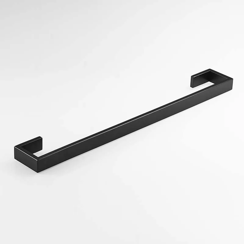 Günstig FLG 304 Edelstahl Schwarz Badezimmer Zubehör Set Handtuch Bar Robe haken Papier Halter Wand Montiert Bad Hardware Sets G124 4B