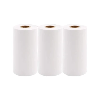 

3 Rolls Printable Sticker Paper White Direct Thermal Paper Self-Adhesive 57X30Mm For Paperang P1 P2 Portable Bluetooth Pocket