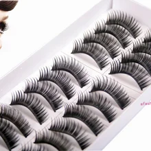 50 пар Косметика Толстые Накладные ресницы три Ёлки бренд ресницы cilios posticos Maquillaje накладные ресницы