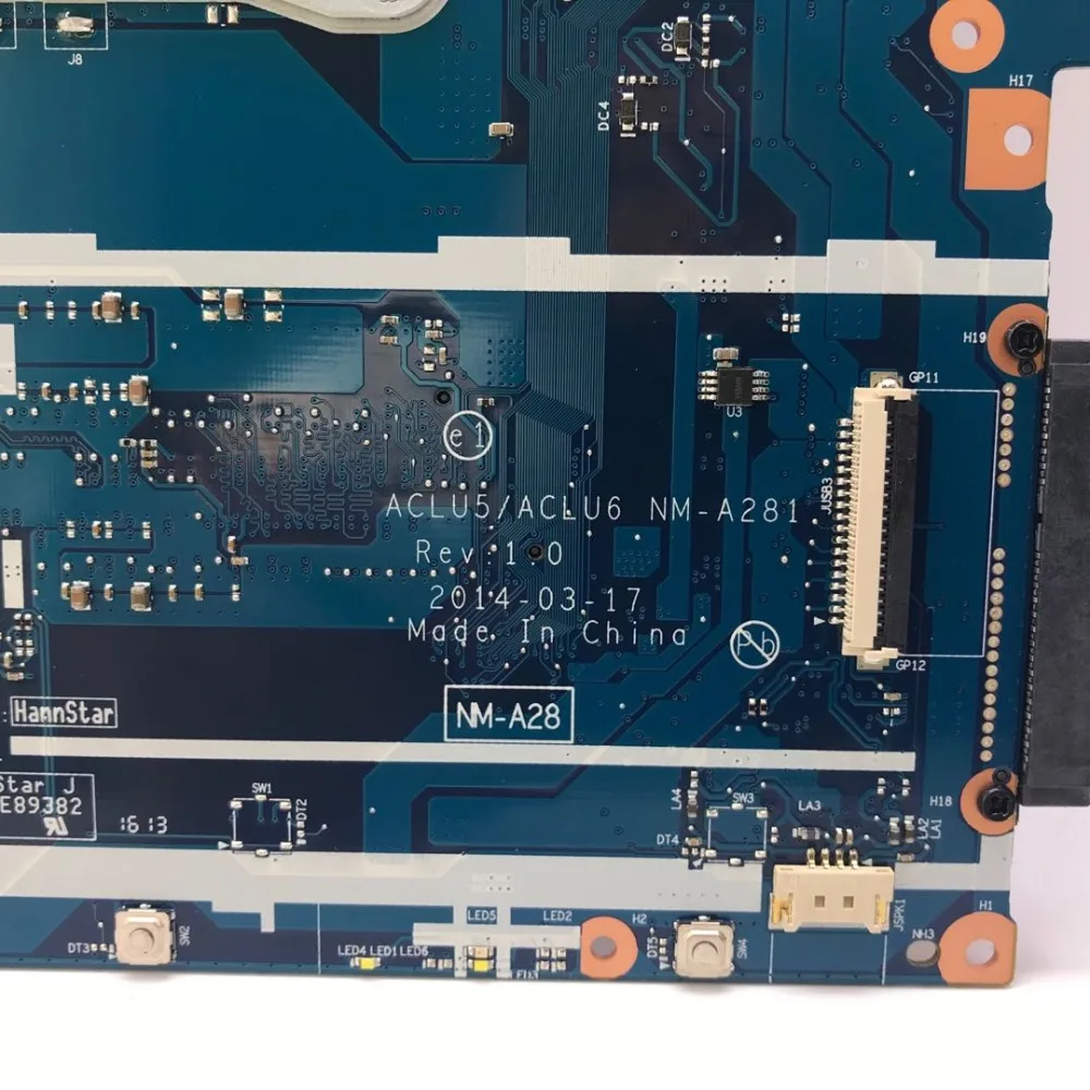 KEFU NM-A281 mainboard For Lenovo G50-45 laptop motherboard ACLU5/ACLU6 NM-A281 with E2 CPU R5 M230 GPU Test work 100% original KEFU NM-A281 mainboard For Lenovo G50-45 laptop motherboard ACLU5/ACLU6 NM-A281 with E2 CPU R5 M230 GPU Test work 100% original