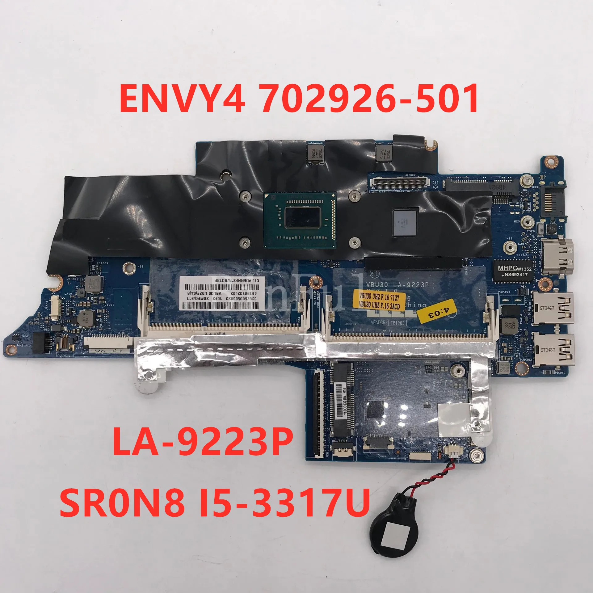 Высококачественная материнская плата для ноутбука Envy4 4-1000 702926-501 703473-501 VBU30 с