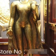 Тибет Старый Бронза Медь 24 К Золото Свинка Татхагата Амитабха Будда Шакьямуни Статуя