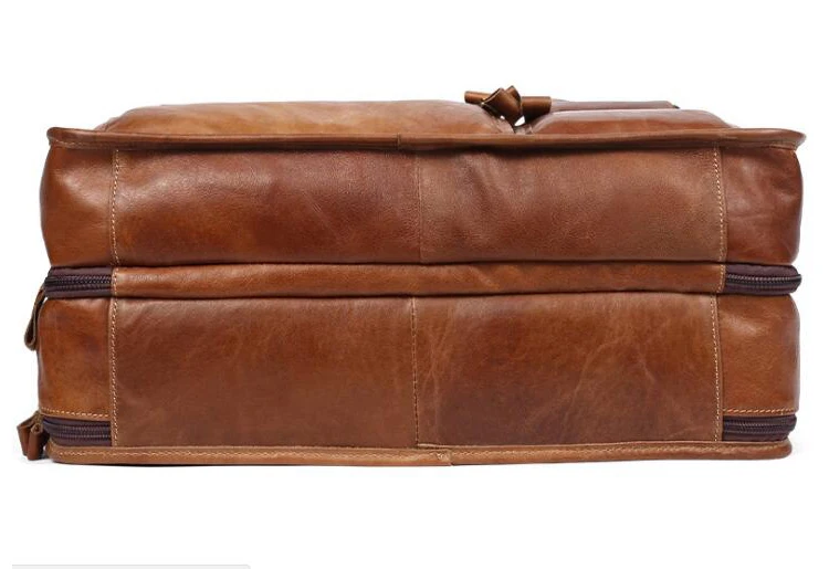 Натуральная кожа мужские сумки Повседневная сумка через плечо ретро многофункциональные сумки для ноутбука дорожный деловой портфель