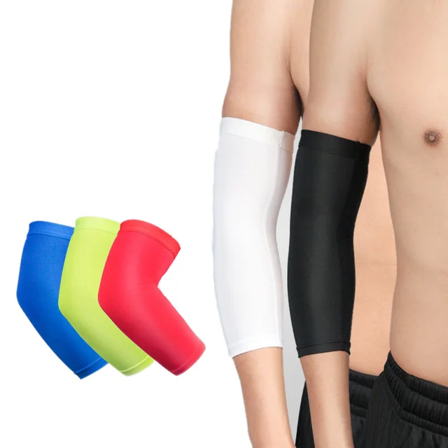 1 Piece Breathable Arm Support Sleeve Sun UV Protection Basketball Running Fitness Armguards Sports Compress Elbow Pads 1 Piece Breathable Arm Support Sleeve Sun UV Protection Basketball Running Fitness Armguards Sports Compress Elbow Pads