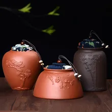 Yixing фиолетовый песок тисненые герметичные контейнеры для чая хранения закуски к чаю сушеные фрукты хороший помощник на кухне офисное оборудование для хранения