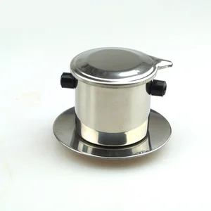 Портативная Кофеварка из нержавеющей стали, мини-Кофеварка/капельный фильтр для кофейника, фильтры для чая и кофе, инструменты, вьетнамский горшок, кухонные принадлежности - изображение