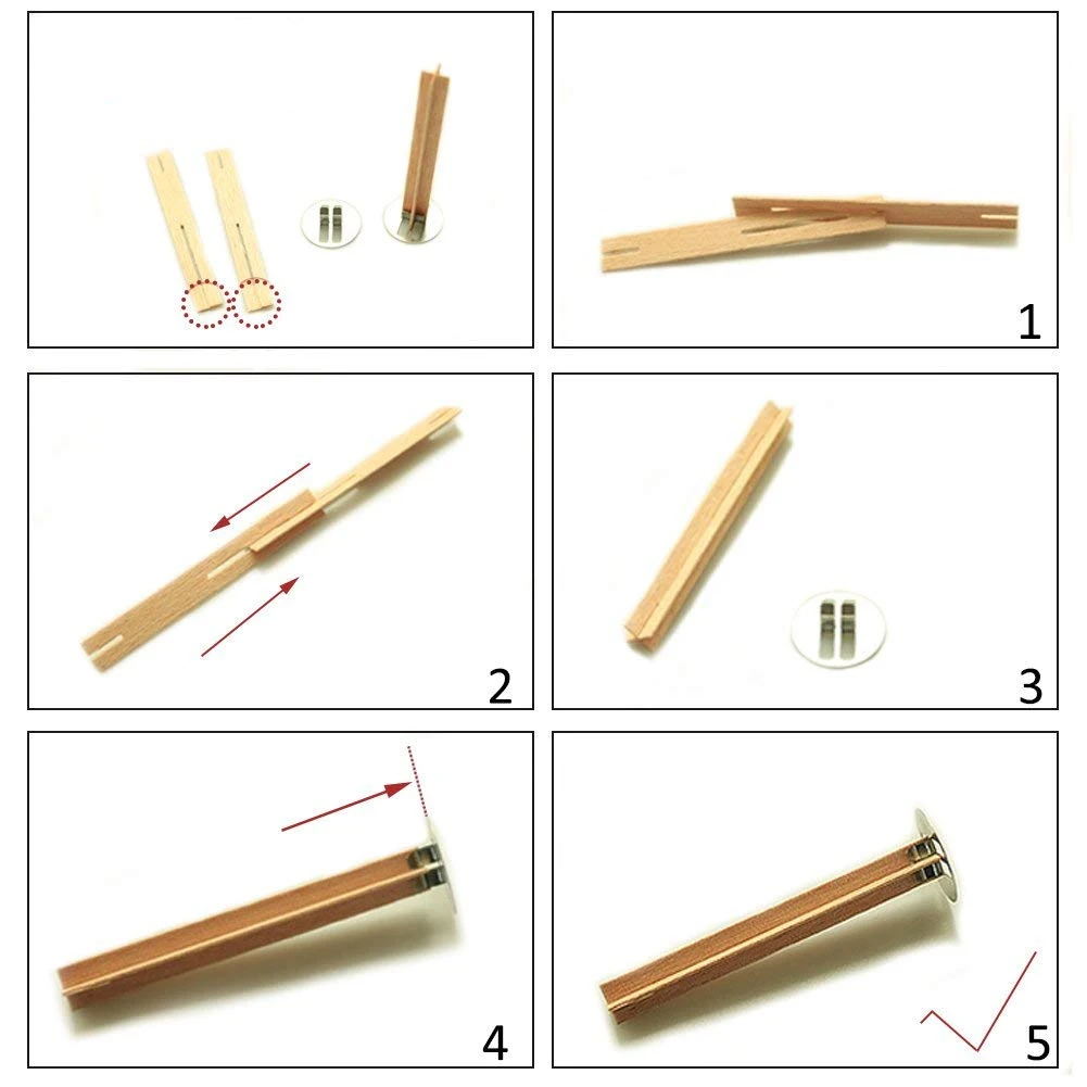 50 шт. крестовые деревянные свечи фитили натуральные свечи с металлическим основанием для изготовления свечей DIY Craft