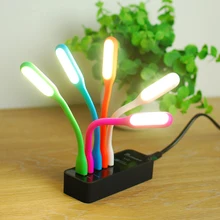 Colorful Portable USB 5V 1.2W LED Lamp for Xiaomi Power bank Comupter Notebook Mini USB table light Protect Eye Lights Gadget