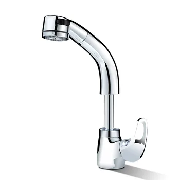 

Basin pull faucet Rotating pull hot and cold wash basin wash basin wash head telescopic function lifting faucet