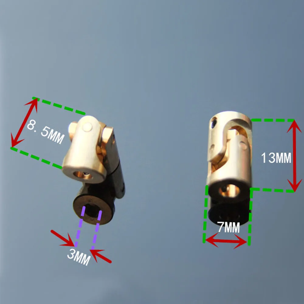 2 шт. медные универсальные соединительные муфты диаметр 7 мм длина 13 3 * мм|joint