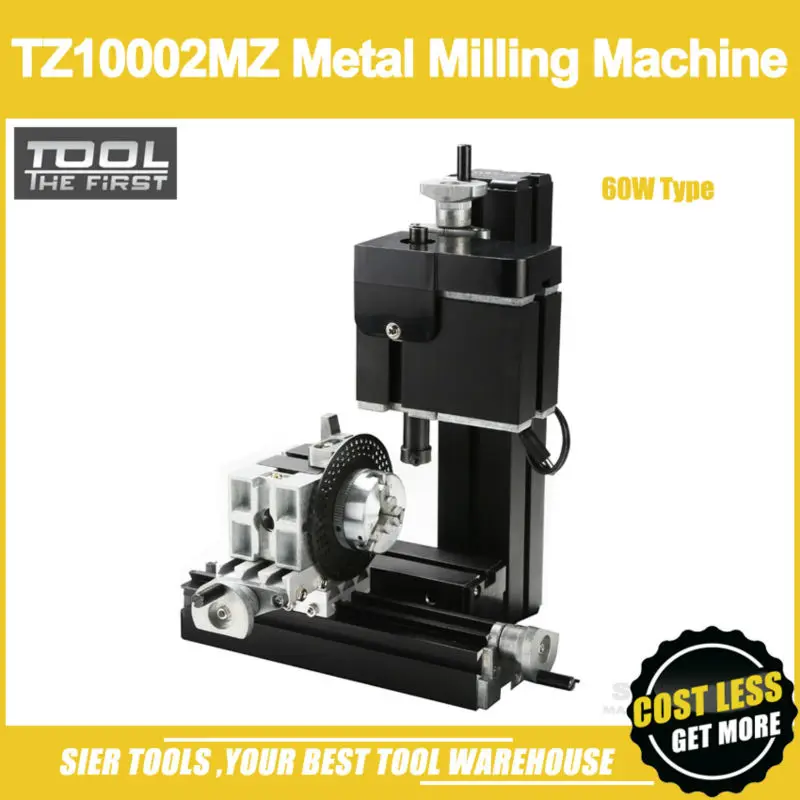 Мини фрезерный станок с металлической шестерней TZ10002MZ 60 Вт/60 Вт 12000 об/мин