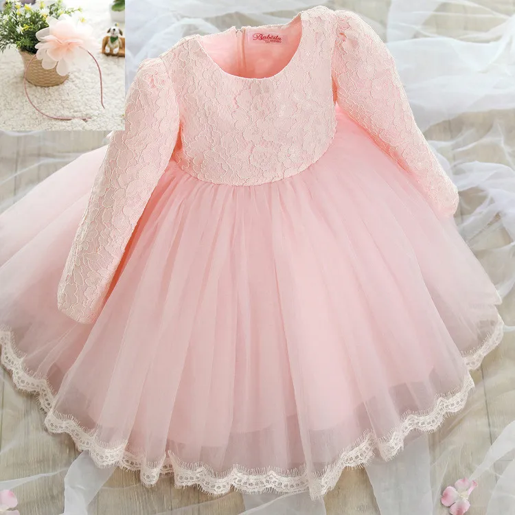 Buy Baby Girl Baptism Dress Long Sleeve Party Dresses