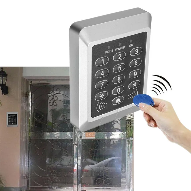 Waterproof Plastic Automatic Multifunction 10 Key Card Safely Security Button Type IC Card Access Entrance Guard Controller