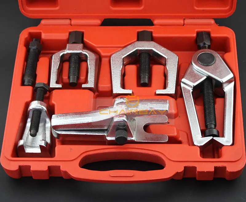 6pc Front End Service Tool Kit Ball Joint Separator Pitman