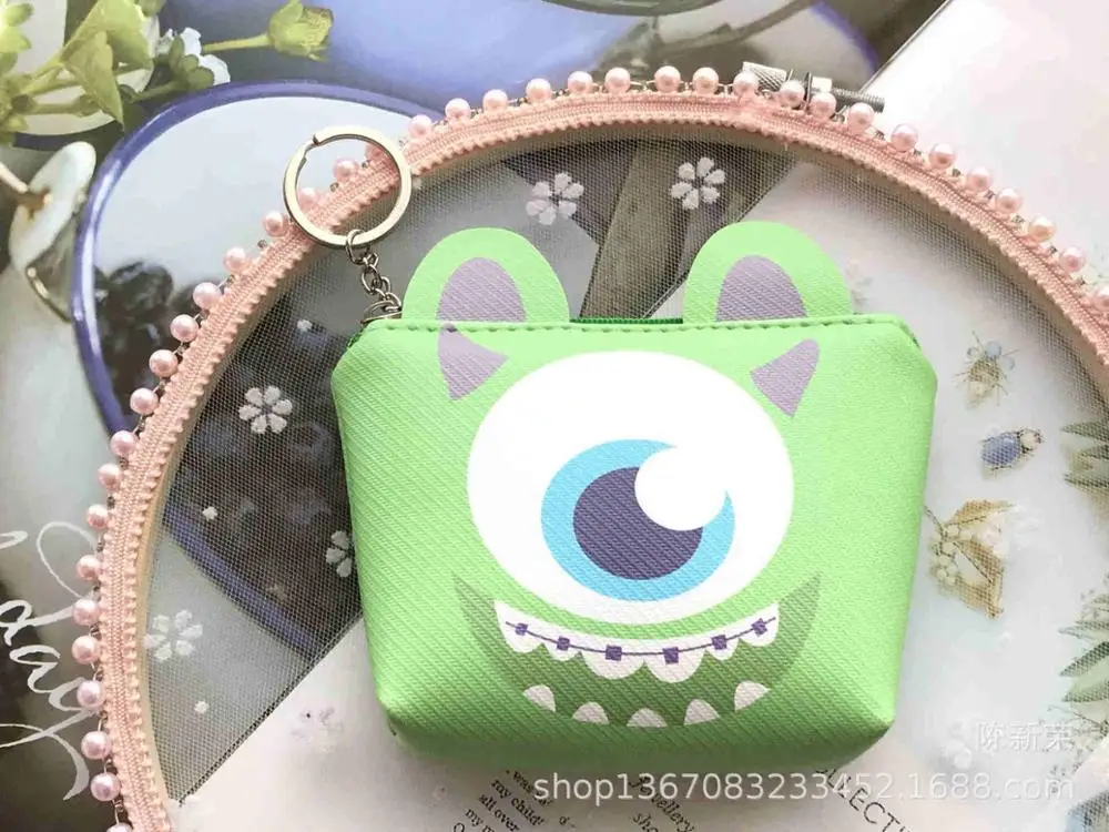 Disney мультфильм Микки Маус стерео ухо молния монета pu Кошелек для монет карты пакет Дональд Дак девушки сумка для рук детей Подарки - Цвет: 8