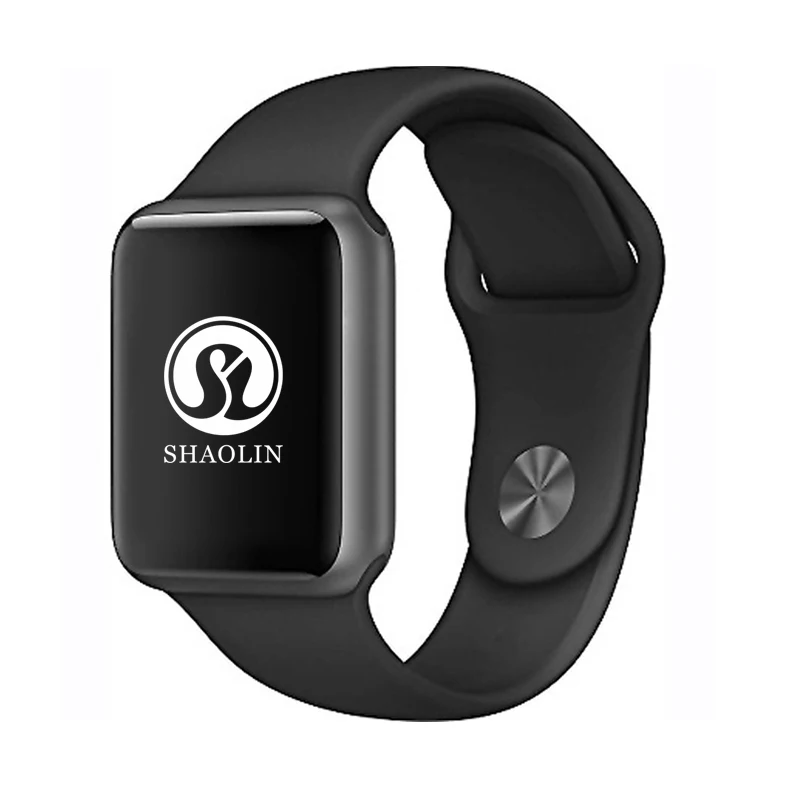 Black Bluetooth спортивные Смарт-часы серии 4 с монитором сердечного ритма умные часы для Android iOS Apple iphone 6 7 8 X pk kw88 k88h часы - Цвет: Black