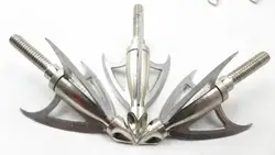 3 шт. 120 Зерна silvre смерть Broadheads арбалет советы Охота Arrowhead