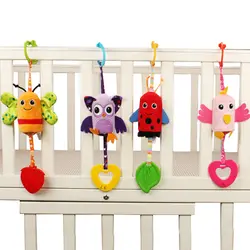 Детские игрушки Погремушки игрушки детские мягкие Мультяшные плюшевые игрушки животные зажим детская кроватка подвесные колокольчики