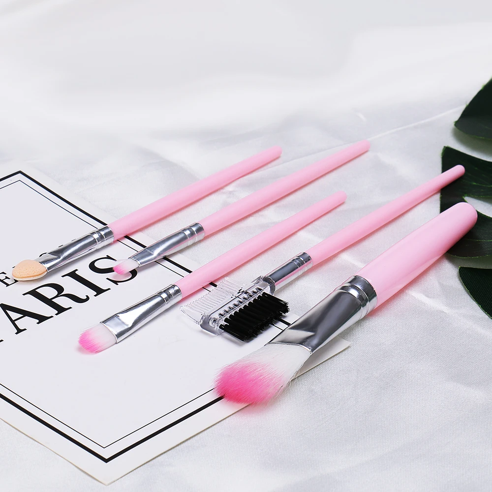 

5pcs/lot Mini Makeup Brushes Set Soft Synthetic Hair Eye Primer Beauty Powder Blusher Beauty Cosmetics Brush Kit