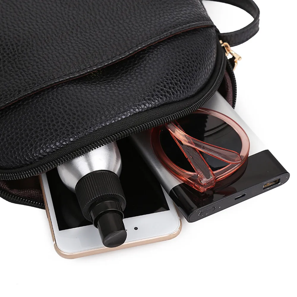 Aelicy girls Messenger Bag @ Vintage Pure Color Lady Crossbody Bag Litchi Pattern Leather Shoulder Bag for women bolsa feminina