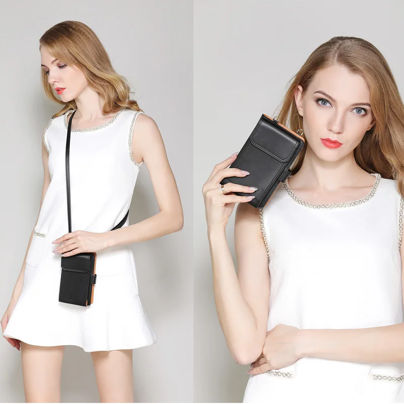 

Crossbody Cell Phone Wallet Case Universal phone Cover For xiaomi iPhone XS MAX X 8 7 6 6s Plus Case Card Slot Handbag Purse