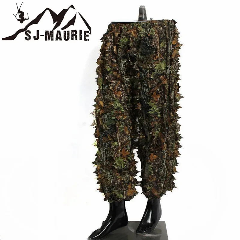 SJ Maurie 3D тактические охотничьи куртки и брюки костюмы бионический камуфляж лист