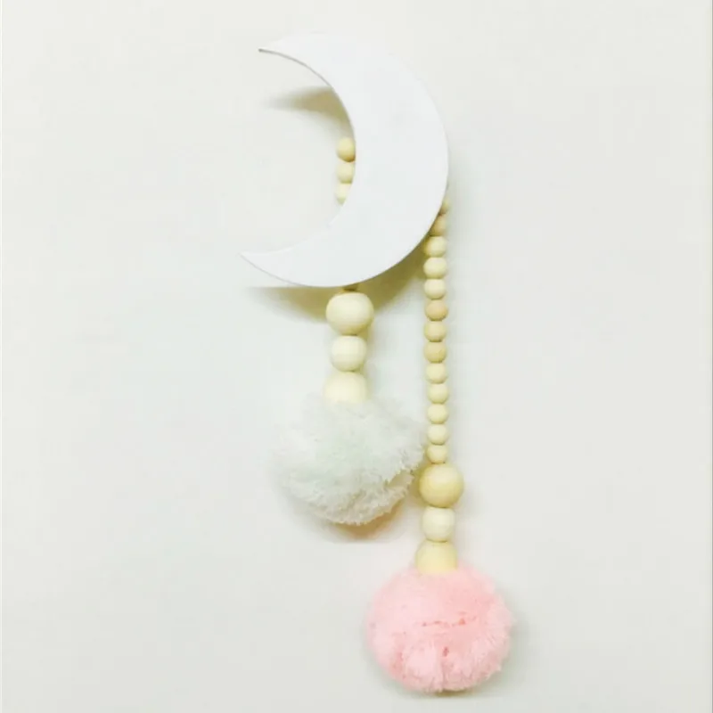 Ins Nordic Moon Wall Hooks Decoration Children's Room Decor Wall