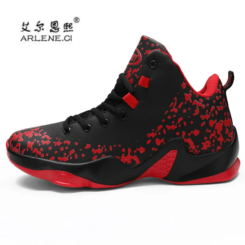 Basket Homme мужские баскетбольные кроссовки для уличного спорта ультра повышающие кроссовки для фитнеса спортзала ботильоны детская обувь спортивная трианер - Цвет: Красный