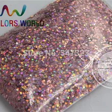 1,5 мм лазерные темно-розовые цветные блестки пайетки, голографические цветные блестки для дизайна ногтей или другие DIY decora