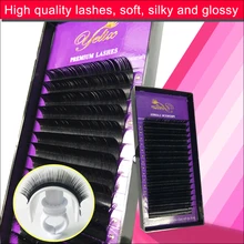 4 Eye Lashes Faux Cils False Mink Eyelashes Natural Fake Eyelash Extension Individual Cilios Posticos Silk Lash Black Glossy Kit