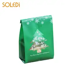 50 шт./упак. рождественское печенье Cookie мешок конфет мешки для выпекания Рождественская елка Свадебная вечеринка подарок хлеб поставки