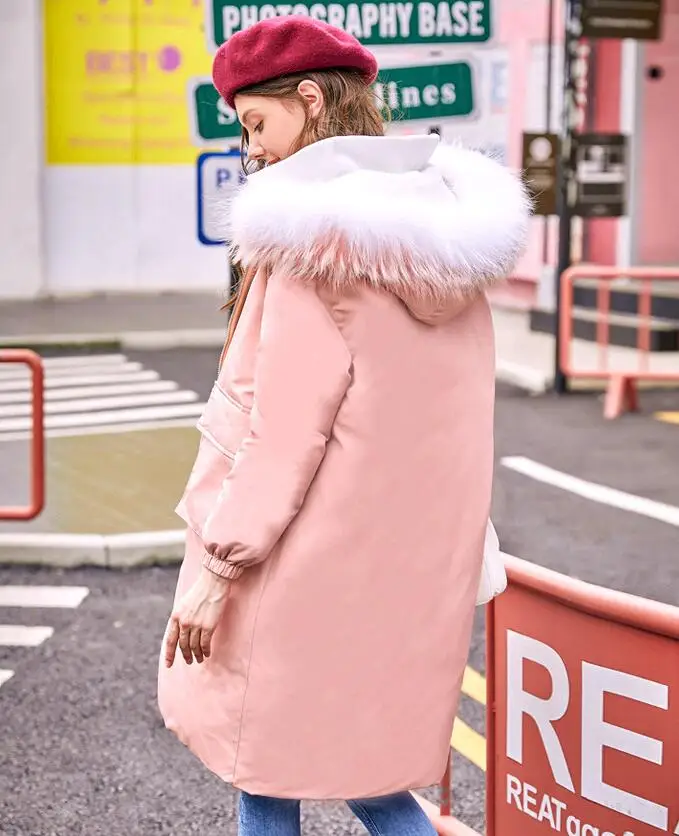 Les Femmes White blue À Vers Longueur Pink Le Bas And Capuchon Porter Côtés Duvet P639 Sur Deux Survêtement Manteaux Canard D'hiver Veste Chaud Manteau Black Blanc Femelle De Moyen 5FAwqpH