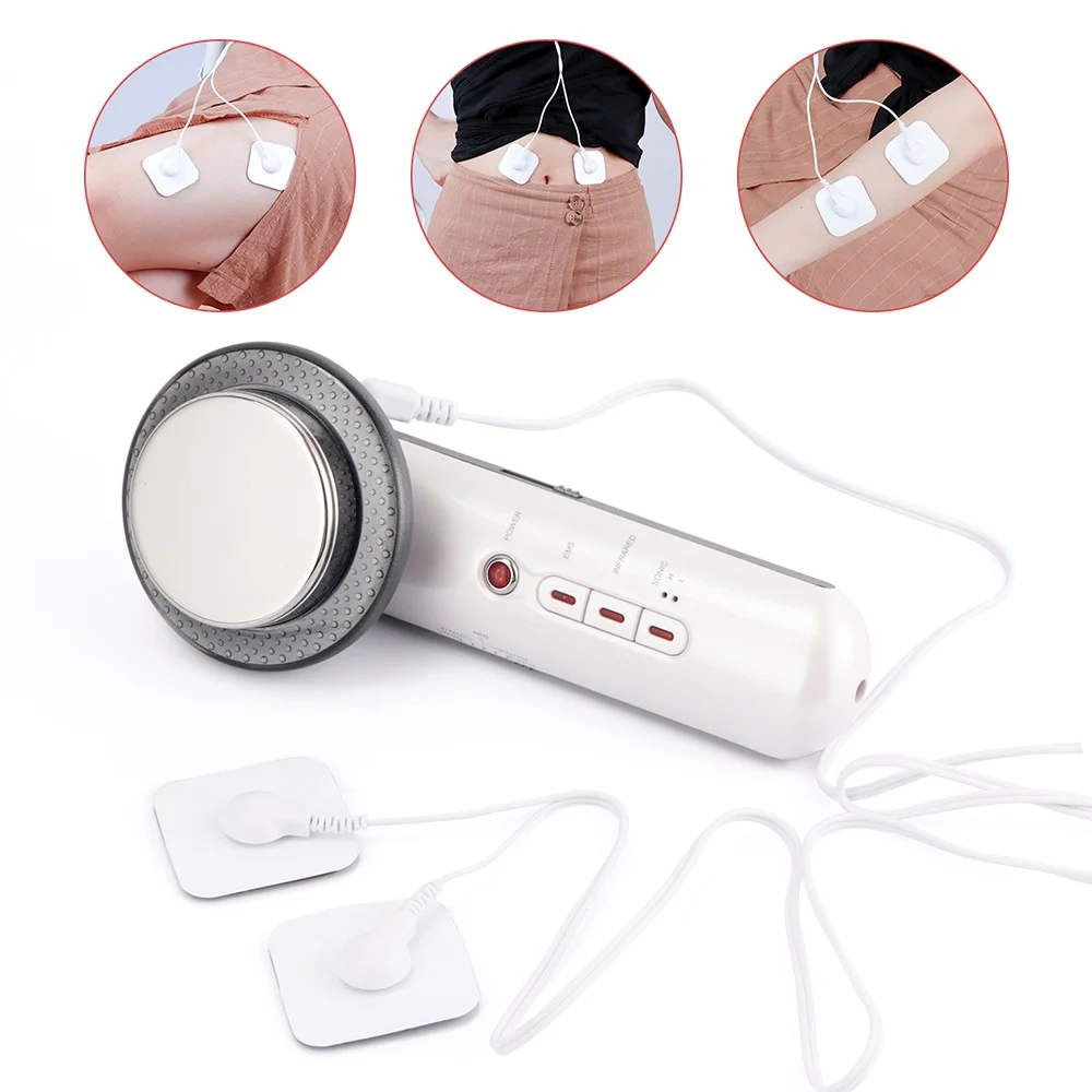 New Ultrasound Cavitation EMS Face Body Slimming Massager Tools Weight Loss Lipo Fat Burner Galvanic Infrared Ultrasonic Therapy