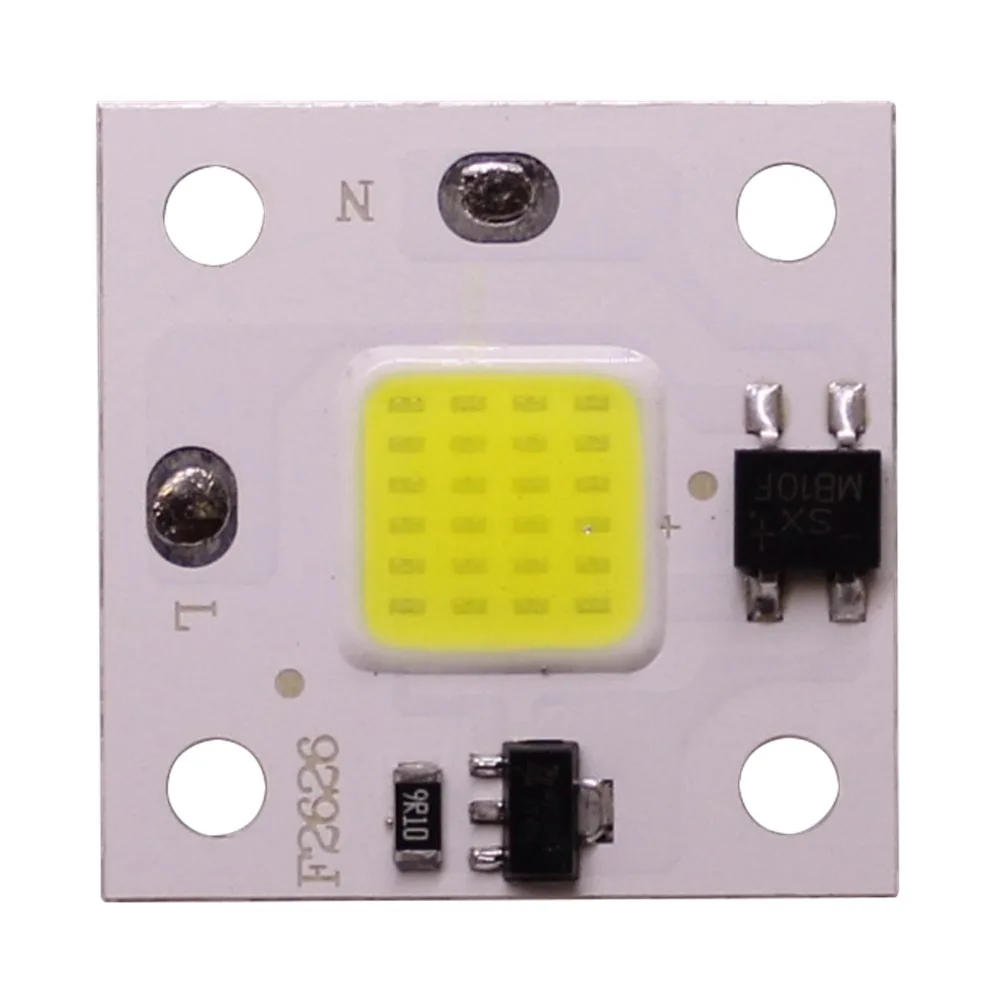 DIY Бесплатный драйвер умный IC светодиодный флип чип 10 Вт AC 220 В COB яркий светильник