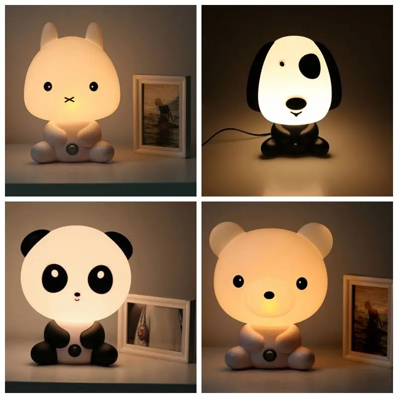 Pilz Kaninchen Form LED Nachtlicht Kinder Geschenk Stecker Licht EU Stecker