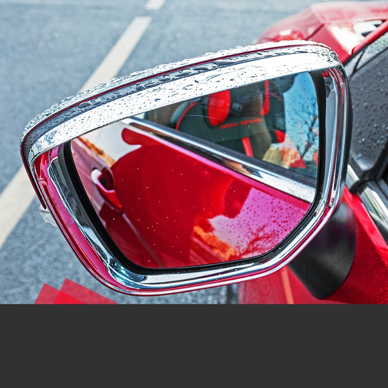 

Rearview mirror rain eyebrow frame ABS plating modification decoration car Accessories For Mitsubishi ECLIPSE CROSS 2018 2019
