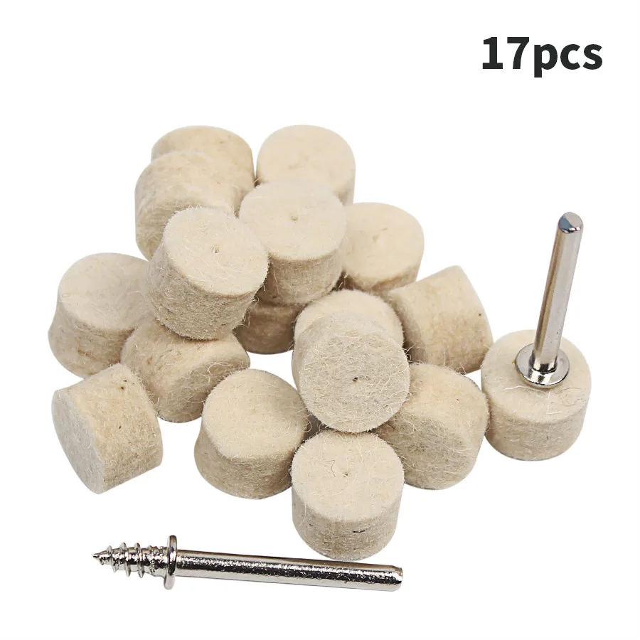  Felt Polishing Wheels Dremel Accessories Fits For Dremel Rotary Tools Dremel Tools Small 17pcs 1/2