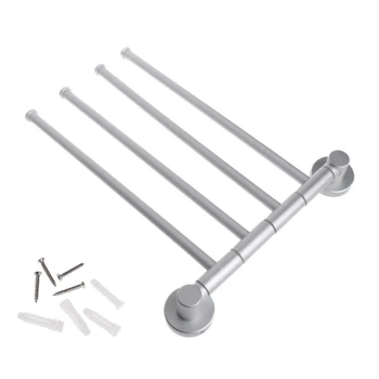 

Stainless Steel Towel Bar Rotating Towel Rack Bathroom Kitchen Towel Polished