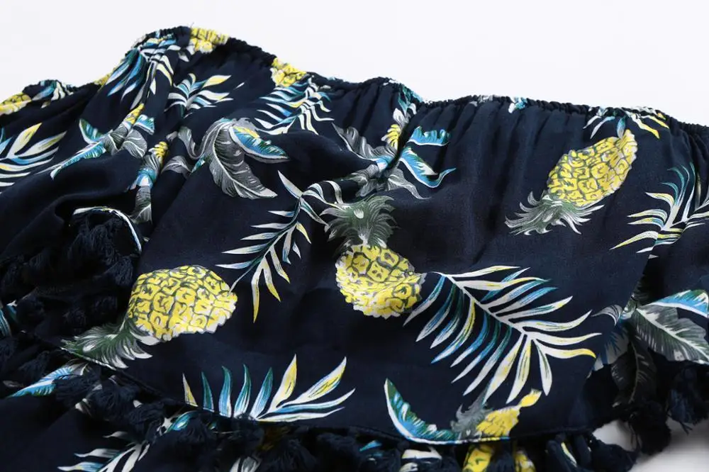 Sexy Off Shoulder Fringe Women Rompers Shorts Fashion Ruffles Backless Print Jumpsuit 2019 Summer Casual Loose Festival Playsuit Sexy Off Shoulder Fringe Women Rompers Shorts Fashion Ruffles Backless Print Jumpsuit 2019 Summer Casual Loose Festival Playsuit