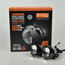 2019 Pcs 2 Aozoom Novos Chegada da Alta Qualidade 2.5 ou 3 Polegada LED Lossless Bi Lente Do Projetor