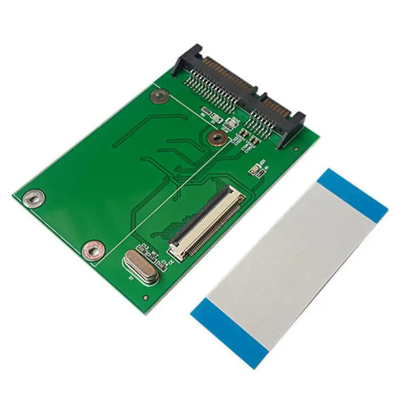 

1.8" ZIF/CE To SATA SSD Card Serial Port Solid State Drive Riser Card Adapter Board / Port Data Transfer