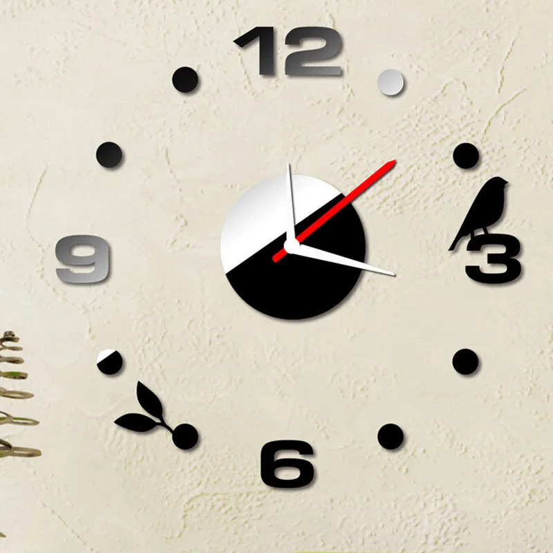 Новые настенные часы Horloge 3D Diy акриловые зеркальные наклейки украшение дома гостиная кварцевые иглы
